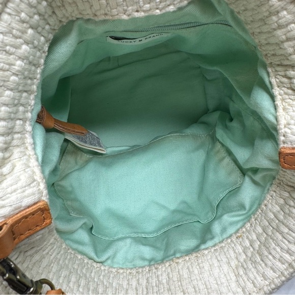 Lucky Brand Raffia Flower Crossbody Bag In Natural - Picture 11 of 16